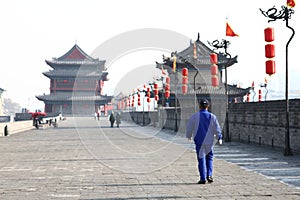 Ancient wall in china