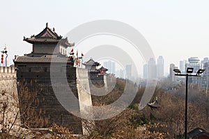 Ancient wall in china