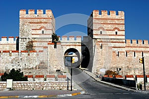 Ancient wall in Constantinople, Istanbul