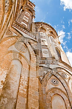 Ancient wall of Duomo di Monreale, Sicily, Italy
