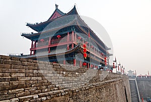Ancient Wall Gate in Xian China