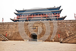 Ancient Wall Gate in Xian China