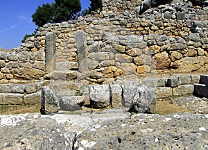 Ancient wall in Lato photo