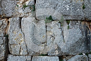 Ancient wall of  Norba, Latina, Italy