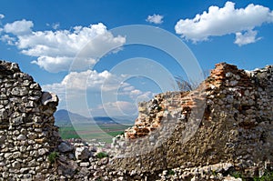 Ancient wall in Rasnov Fortress