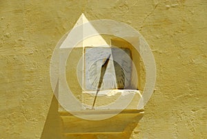 Ancient wall solar watch