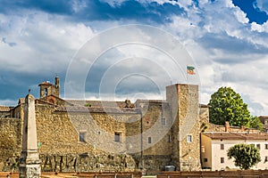 The ancient walls in Castiglion Fiorentino