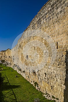 The ancient walls of fortification and defense