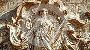 Ancient Warrior Relief Sculpture