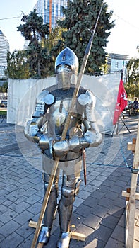 Ancient warrior uniforms knightly armor.