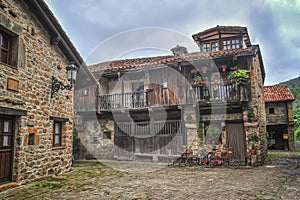 Ancient Washhouse in Rustic Spanish Village