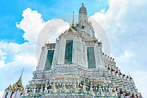 Ancient Wat Arun Ratchawararam Ratchawaramahawihan in Bangkok, Thailand