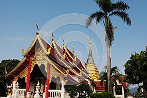 Ancient wat in Chiang Mai, Thailand