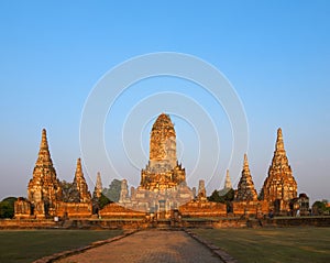 Ancient wat in khemer style. Thailand