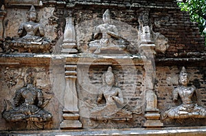 Ancient wat ruins in Chiang Mai