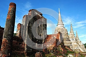 Ancient wat in Thailand