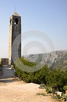 The ancient watch tower in Pocitelj photo