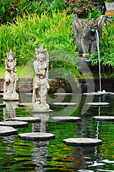 Ancient water palace Tirta Gangga in Karangasem, Bali, Indonesia