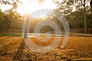 Ancient Water Pool in Angkor Thom, Cambodia