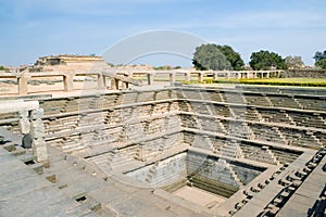 Ancient water reservoir in the Hampi