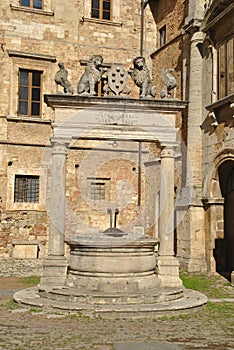 Ancient well in Montepulciano
