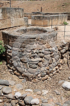 Ancient Well, Tel Dan River Nature Reserve, North Israel photo