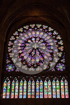 Ancient stained window