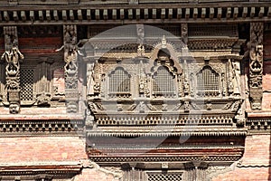 Ancient Windows, Kathmandu Durbar Square, Nepal photo