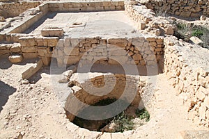 Ancient Wine Press Factory, Shivta, Ancient Nabataeans and Byzantine City, Israel