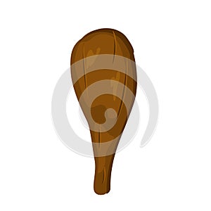 Ancient wood club vector illustration