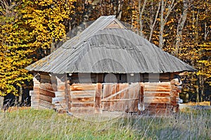 Ancient wooden barn