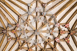 Ancient wooden ceiling strurcture