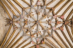 Ancient wooden ceiling strurcture