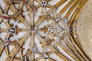 Ancient wooden ceiling strurcture