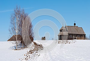 Ancient wooden Christian church