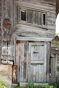 Ancient wooden door