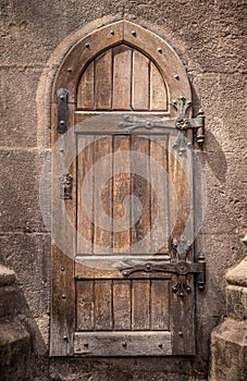 Ancient wooden door