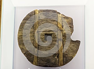 Ancient wooden wheel image