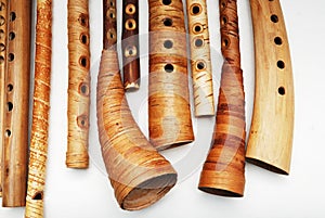 Ancient woodwind folk instruments