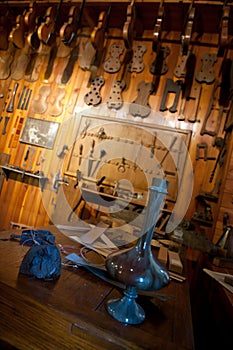 Ancient workshop of a luthier