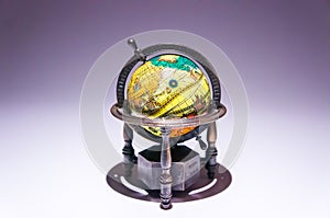 An ancient world globe