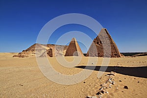 Ancients pyramids in Jebel Barkal, Sudan, Nubia