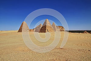 Ancients pyramids in Jebel Barkal, Sudan, Nubia