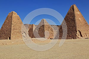 Ancients pyramids in Jebel Barkal, Sudan, Nubia