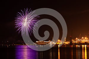 Fireworks at `Festa del Mare` photo