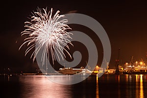 Fireworks at `Festa del Mare` photo