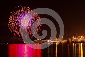 Fireworks at `Festa del Mare` photo