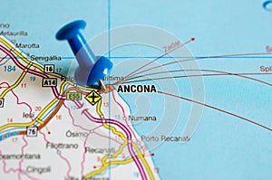 Ancona on map