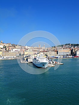 Ancona port in Italy