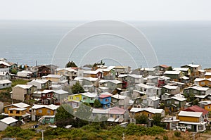 Ancud Village Houses - Chiloe Island - Chile photo